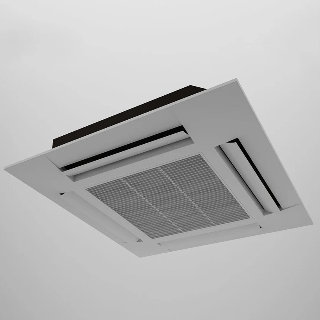 Cassette AC ceiling installation view